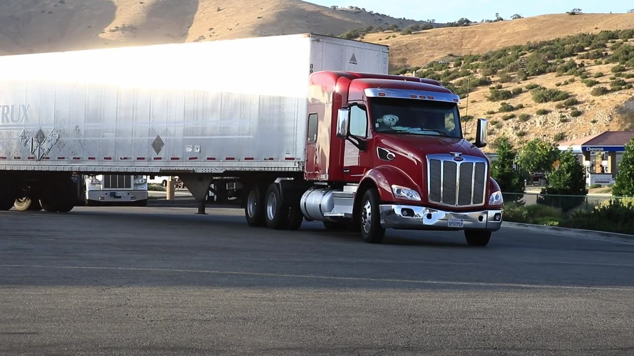 Semi truck on the road